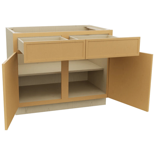 Fabuwood Luna Timber B42 Base Standard Cabinet, Open View