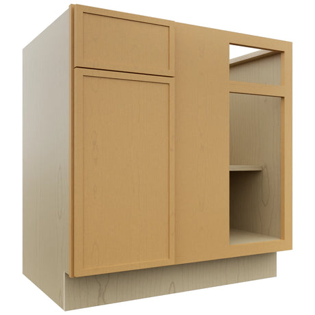Fabuwood Luna Timber BLB39/42 Base Corner Blind Cabinet, Front View