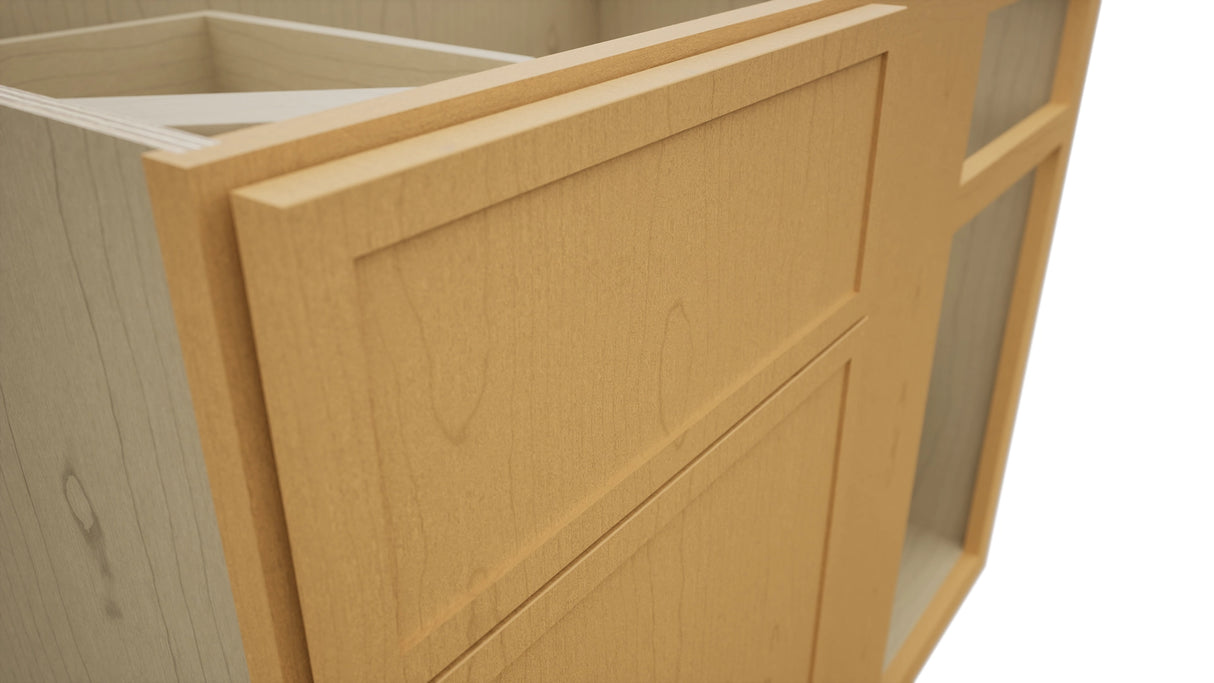 Fabuwood Luna Timber BLB42/45 Base Corner Blind Cabinet, Detail View