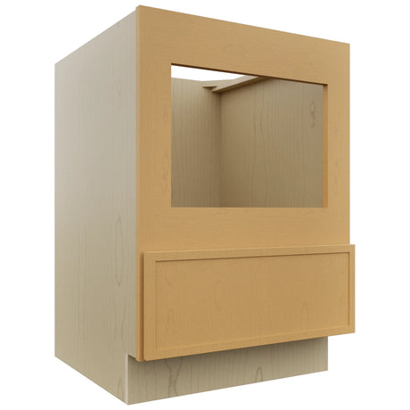 Fabuwood Luna Timber BMC24 Base Microwave Cabinet, Front View
