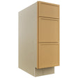 Fabuwood Luna Timber DB12 Base 3 Drawers Cabinet, Front View