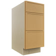 Fabuwood Luna Timber DB15 Base 3 Drawers Cabinet, Front View