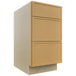 Fabuwood Luna Timber DB18 Base 3 Drawers Cabinet, Front View