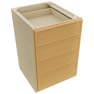 Fabuwood Luna Timber DB21-4 Base 4 Drawers Cabinet, Top View