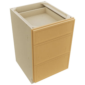 Fabuwood Luna Timber DB21 Base 3 Drawers Cabinet, Top View