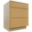 Fabuwood Luna Timber DB27 Base 3 Drawers Cabinet, Front View