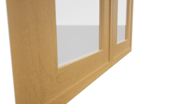 Fabuwood Luna Timber DS GDW2430 Wall Glass Door, Detail View