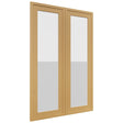 Fabuwood Luna Timber DS GDW2436 Wall Glass Door, Front View