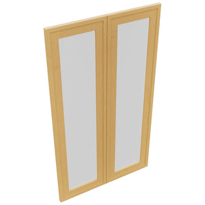Fabuwood Luna Timber DS GDW2442 Wall Glass Door, Top View