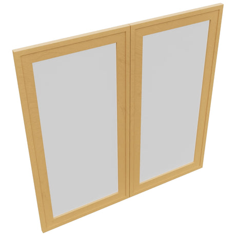 Fabuwood Luna Timber DS GDW3636 Wall Glass Door, Top View