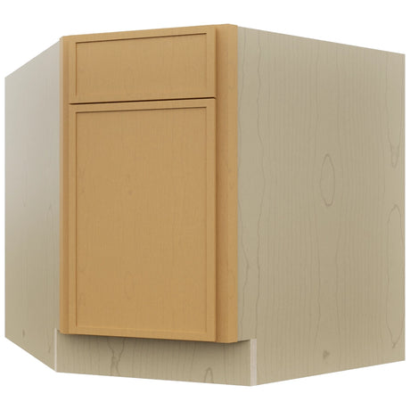 Fabuwood Luna Timber DSB36 Base Corner Diagonal Sink Cabinet, Front View