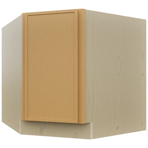 Fabuwood Luna Timber DSB36FD Base Corner Diagonal Sink Cabinet, Front View