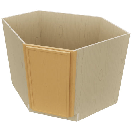 Fabuwood Luna Timber DSB36FD Base Corner Diagonal Sink Cabinet, Top View