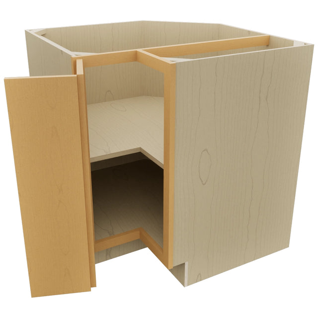 Fabuwood Luna Timber ERB33 Base Corner Easy Reach Cabinet, Open View