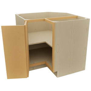 Fabuwood Luna Timber ERB36 Base Corner Easy Reach Cabinet, Open View