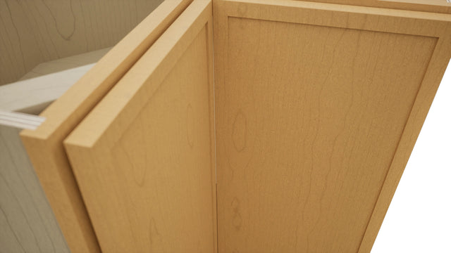 Fabuwood Luna Timber ERB36 Base Corner Easy Reach Cabinet, Detail View