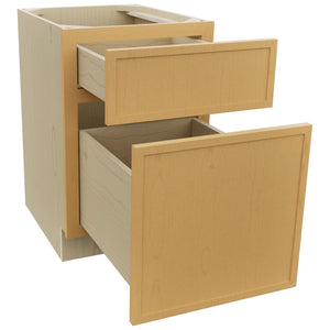 Fabuwood Luna Timber FD18 Vanity Desk, Open View