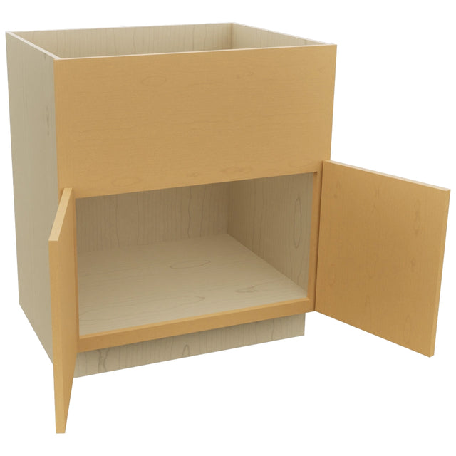 Fabuwood Luna Timber FS30 Base Farm Sink Cabinet, Open View