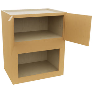 Fabuwood Luna Timber MC303621 Wall Microwave Cabinet, Open View