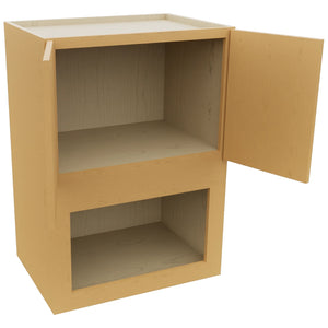 Fabuwood Luna Timber MC304221 Wall Microwave Cabinet, Open View