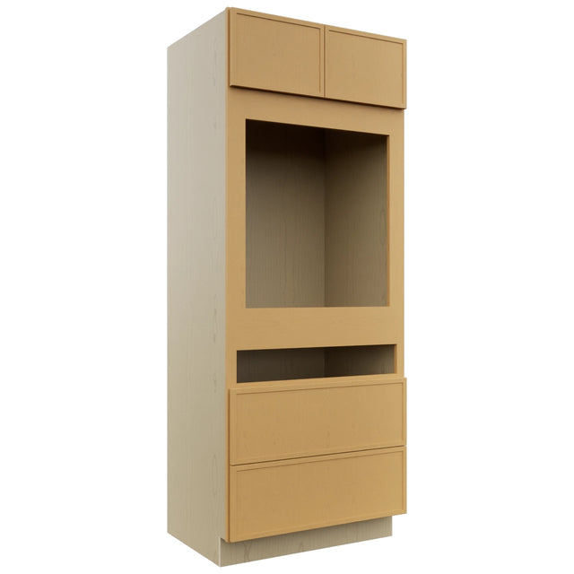 Fabuwood Luna Timber OC3384C Tall Oven Cabinet Combo, Front View