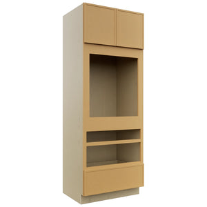 Fabuwood Luna Timber OC3390D Tall Oven Cabinet Double, Front View