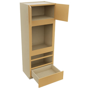 Fabuwood Luna Timber OC3390D Tall Oven Cabinet Double, Open View