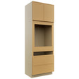 Fabuwood Luna Timber OC3396C Tall Oven Cabinet Combo, Front View