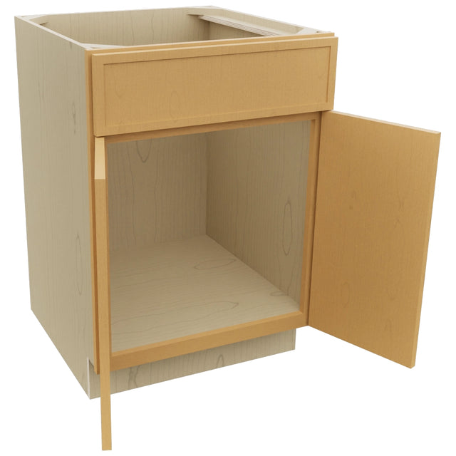Fabuwood Luna Timber SB24 Base Sink Cabinet, Open View