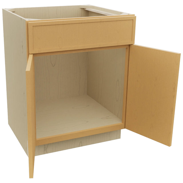 Fabuwood Luna Timber SB27 Base Sink Cabinet, Open View