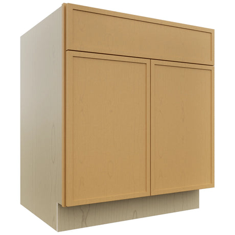 Fabuwood Luna Timber SB30 Base Sink Cabinet, Front View