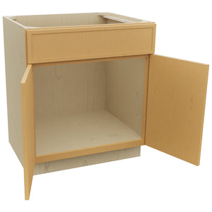Fabuwood Luna Timber SB30 Base Sink Cabinet, Open View