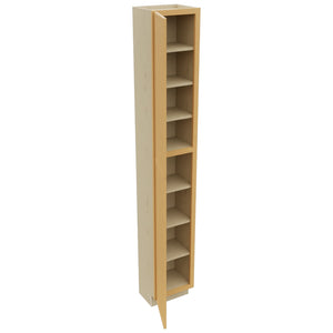 Fabuwood Luna Timber TP151296 Tall Pantry Cabinet, Open View