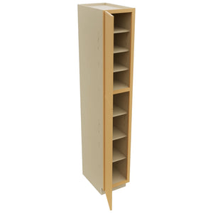 Fabuwood Luna Timber TP152490 Tall Pantry Cabinet, Open View