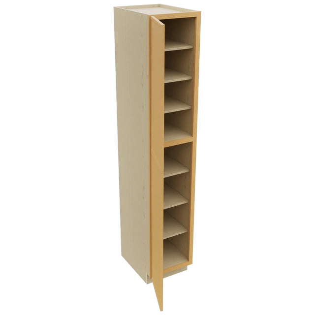 Fabuwood Luna Timber TP182496 Tall Pantry Cabinet, Open View