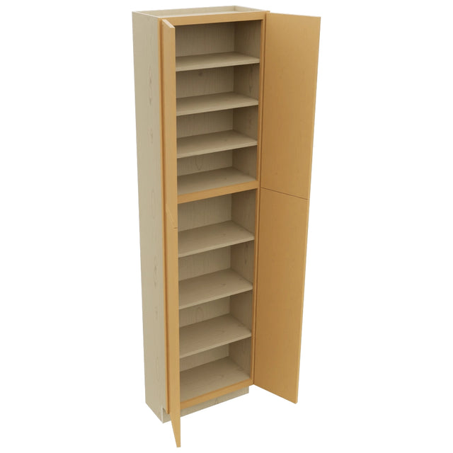 Fabuwood Luna Timber TP241290 Tall Pantry Cabinet, Open View