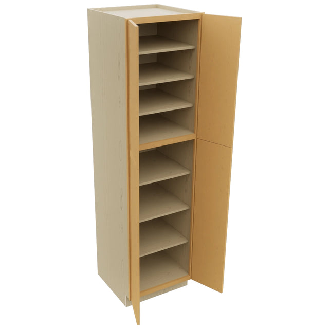 Fabuwood Luna Timber TP242490 Tall Pantry Cabinet, Open View