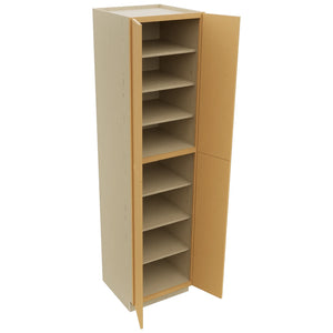 Fabuwood Luna Timber TP242496 Tall Pantry Cabinet, Open View