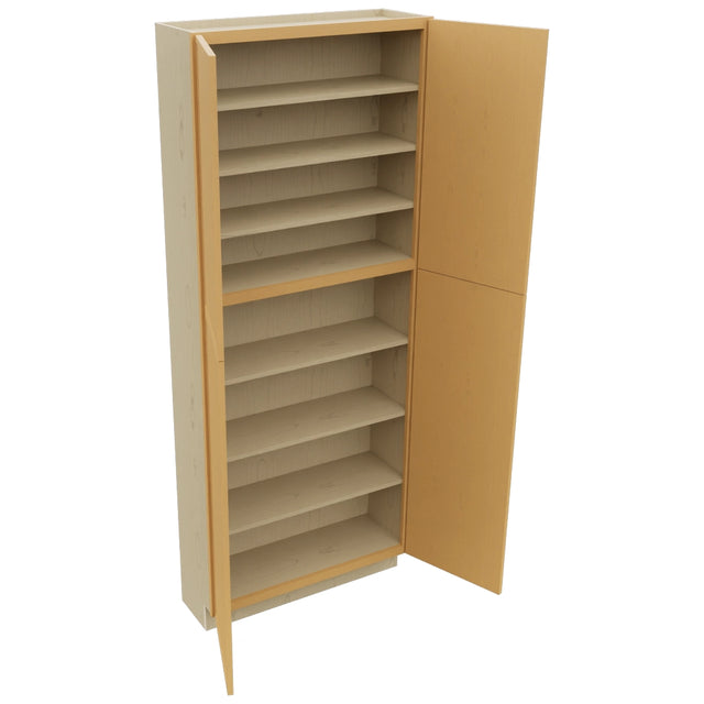 Fabuwood Luna Timber TP361290 Tall Pantry Cabinet, Open View
