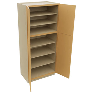 Fabuwood Luna Timber TP362484 Tall Pantry Cabinet, Open View
