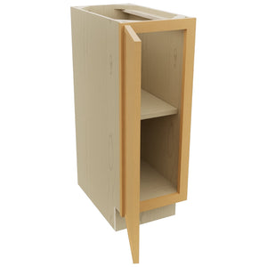 Fabuwood Luna Timber VB12FD Vanity Base Full Height Cabinet, Open View