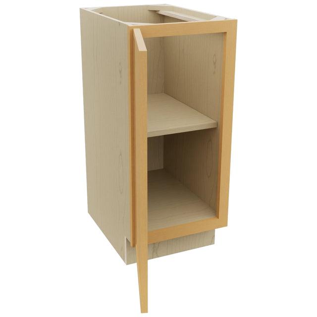 Fabuwood Luna Timber VB15FD Vanity Base Full Height Cabinet, Open View