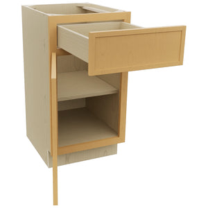 Fabuwood Luna Timber VB18-34 Vanity Base Standard Cabinet, Open View