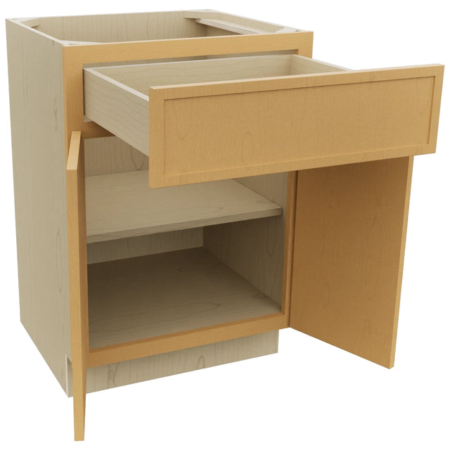 Fabuwood Luna Timber VB24-34 Vanity Base Standard Cabinet, Open View