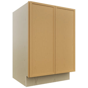 Fabuwood Luna Timber VB24FD Vanity Base Full Height Cabinet, Front View