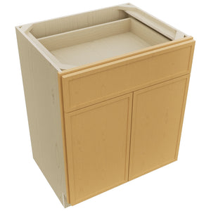 Fabuwood Luna Timber VB27-34 Vanity Base Standard Cabinet, Top View
