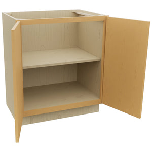 Fabuwood Luna Timber VB30FD Vanity Base Full Height Cabinet, Open View