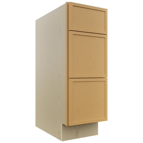 Fabuwood Luna Timber VDB12-34 Vanity Drawer Cabinet, Front View