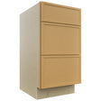 Fabuwood Luna Timber VDB18-34 Vanity Drawer Cabinet, Front View