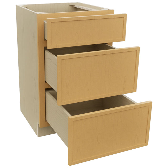Fabuwood Luna Timber VDB21-34 Vanity Drawer Cabinet, Open View
